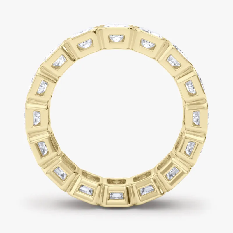 Emerald Cut Bezel Diamond Eternity Band