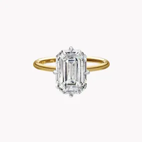 Emerald Cut Solitaire Engagement Ring