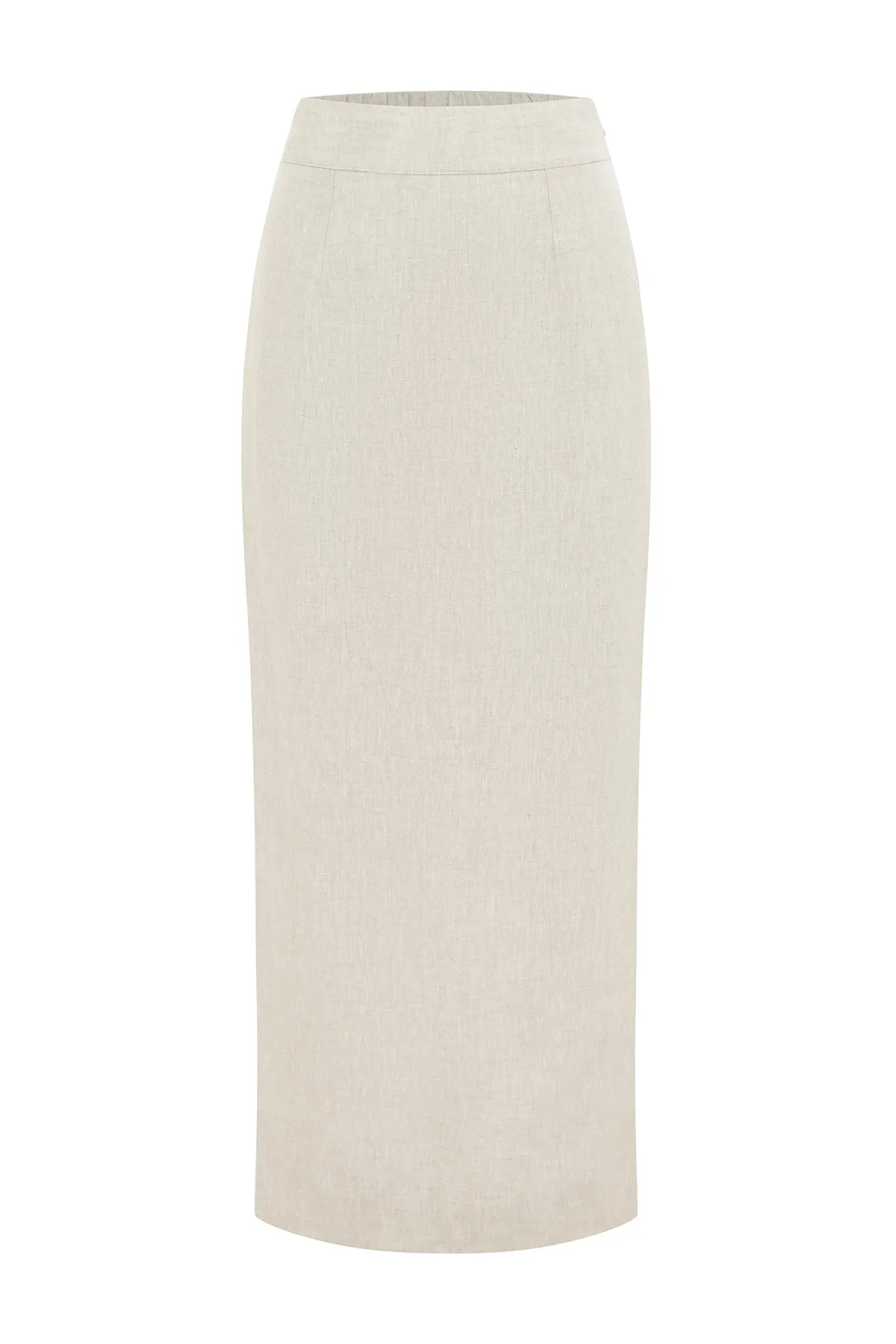 EMMA PENCIL SKIRT - NATURAL