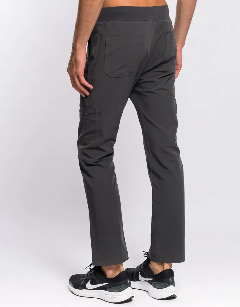 Essential Multi-Pocket Scrub Pants - Asphalt