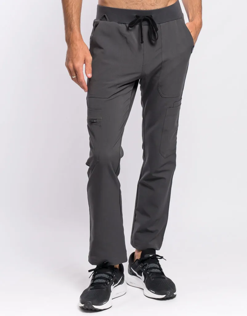 Essential Multi-Pocket Scrub Pants - Asphalt