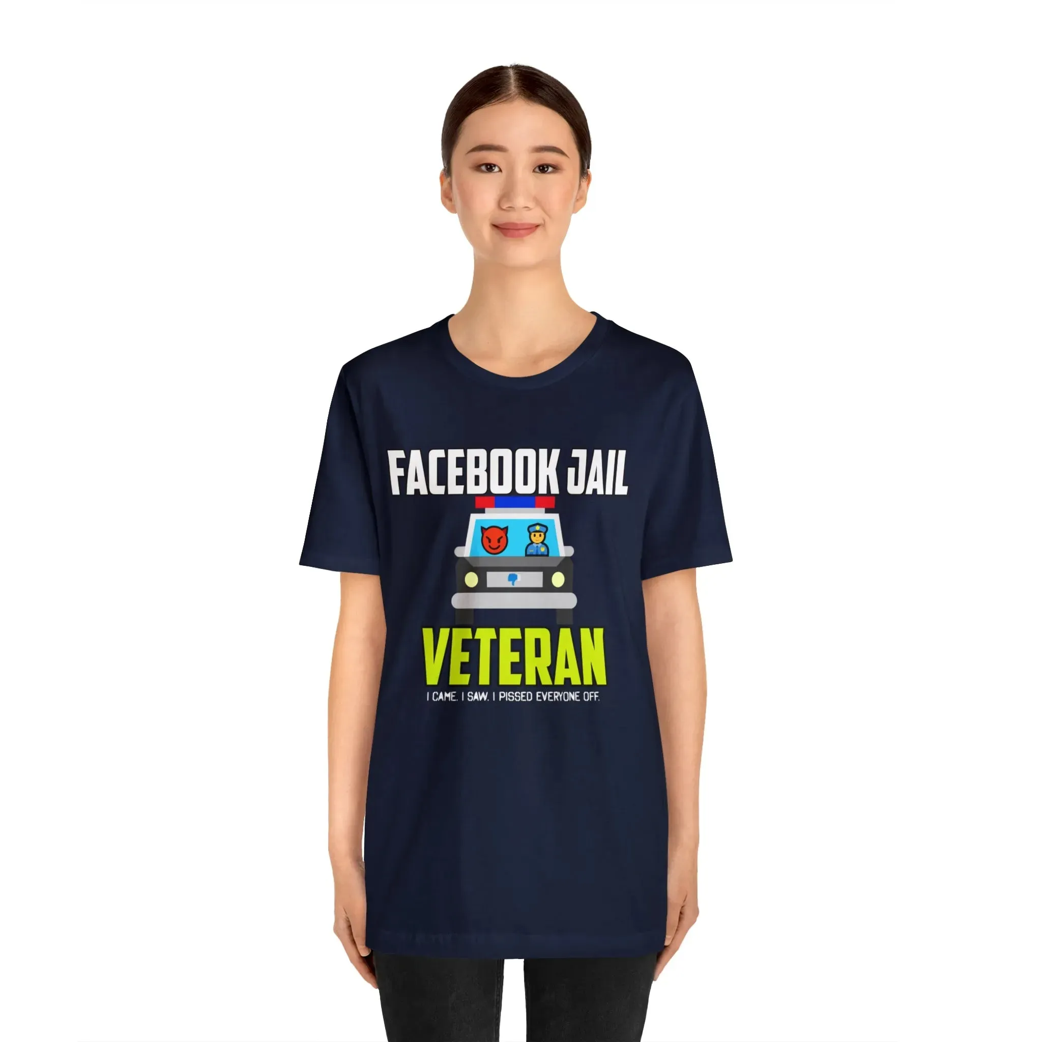 Facebook Jail Veteran Unisex Jersey Short Sleeve Tee