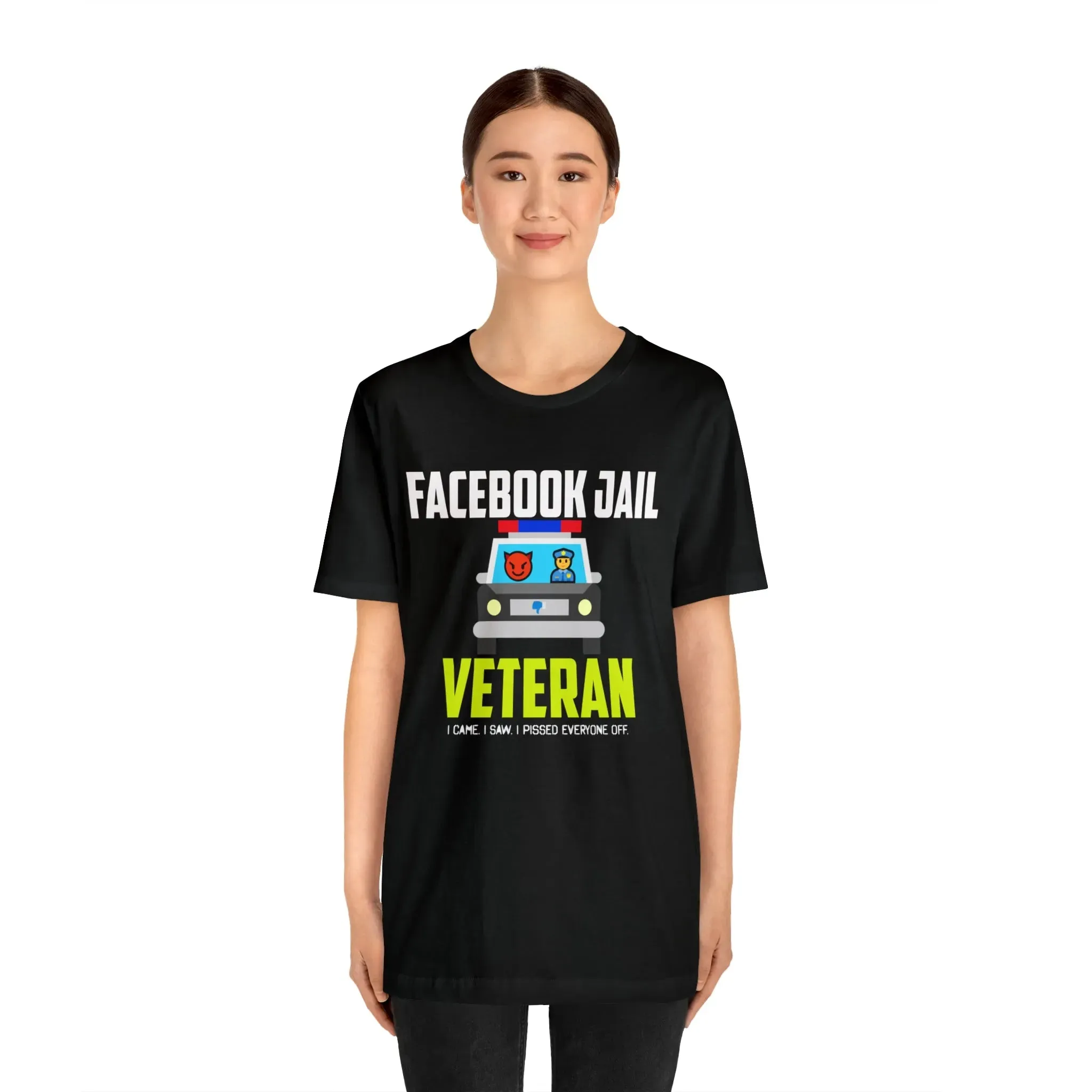 Facebook Jail Veteran Unisex Jersey Short Sleeve Tee