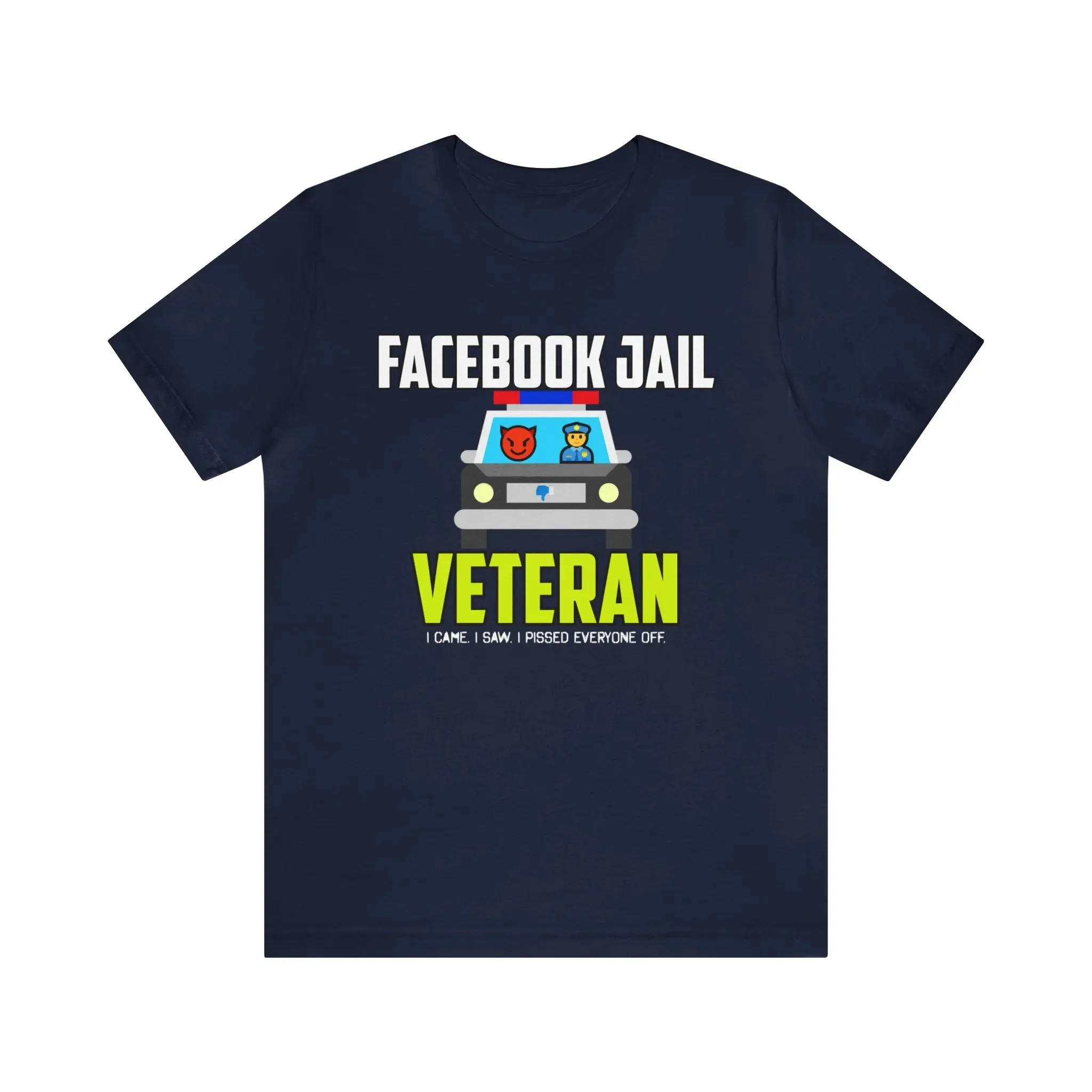 Facebook Jail Veteran Unisex Jersey Short Sleeve Tee