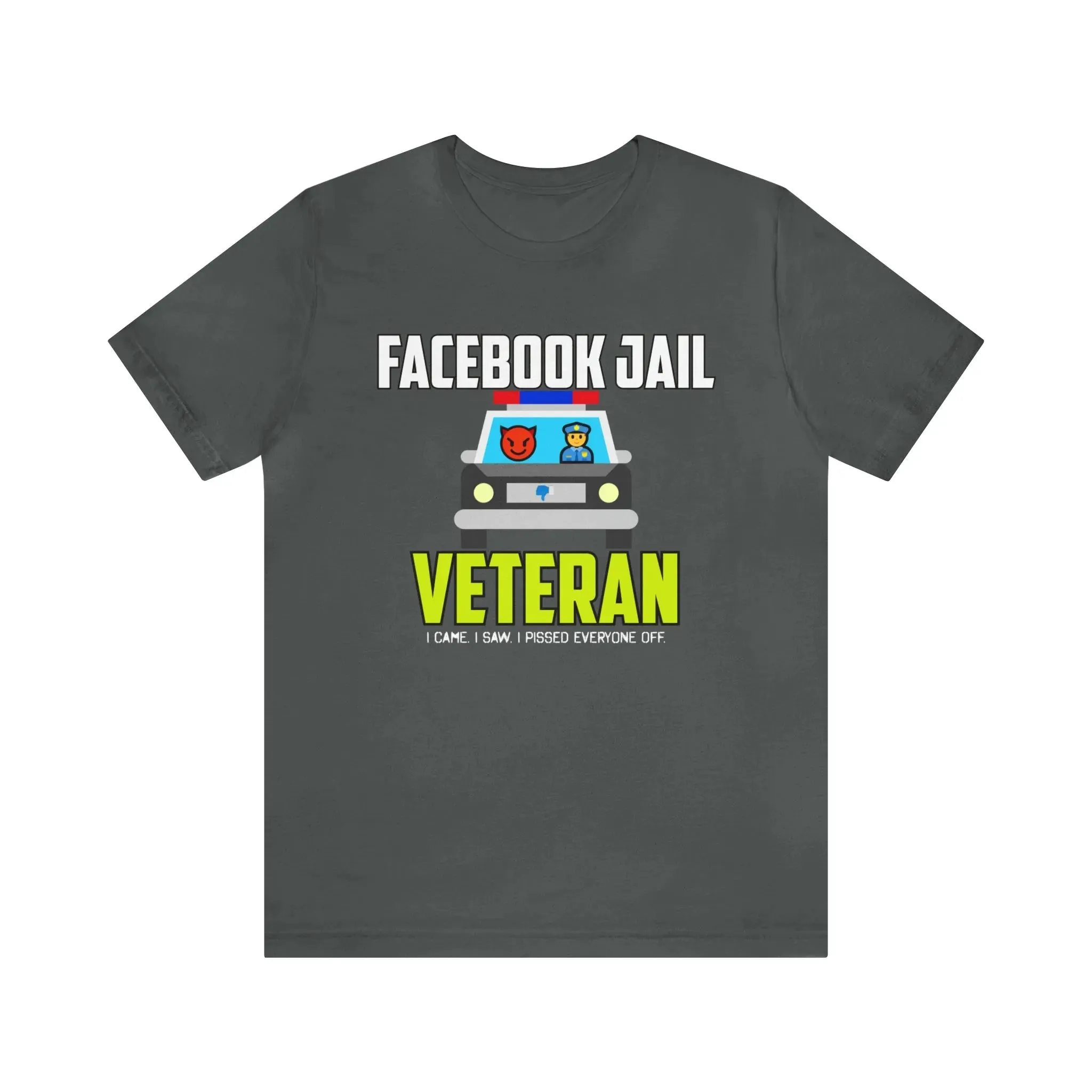 Facebook Jail Veteran Unisex Jersey Short Sleeve Tee