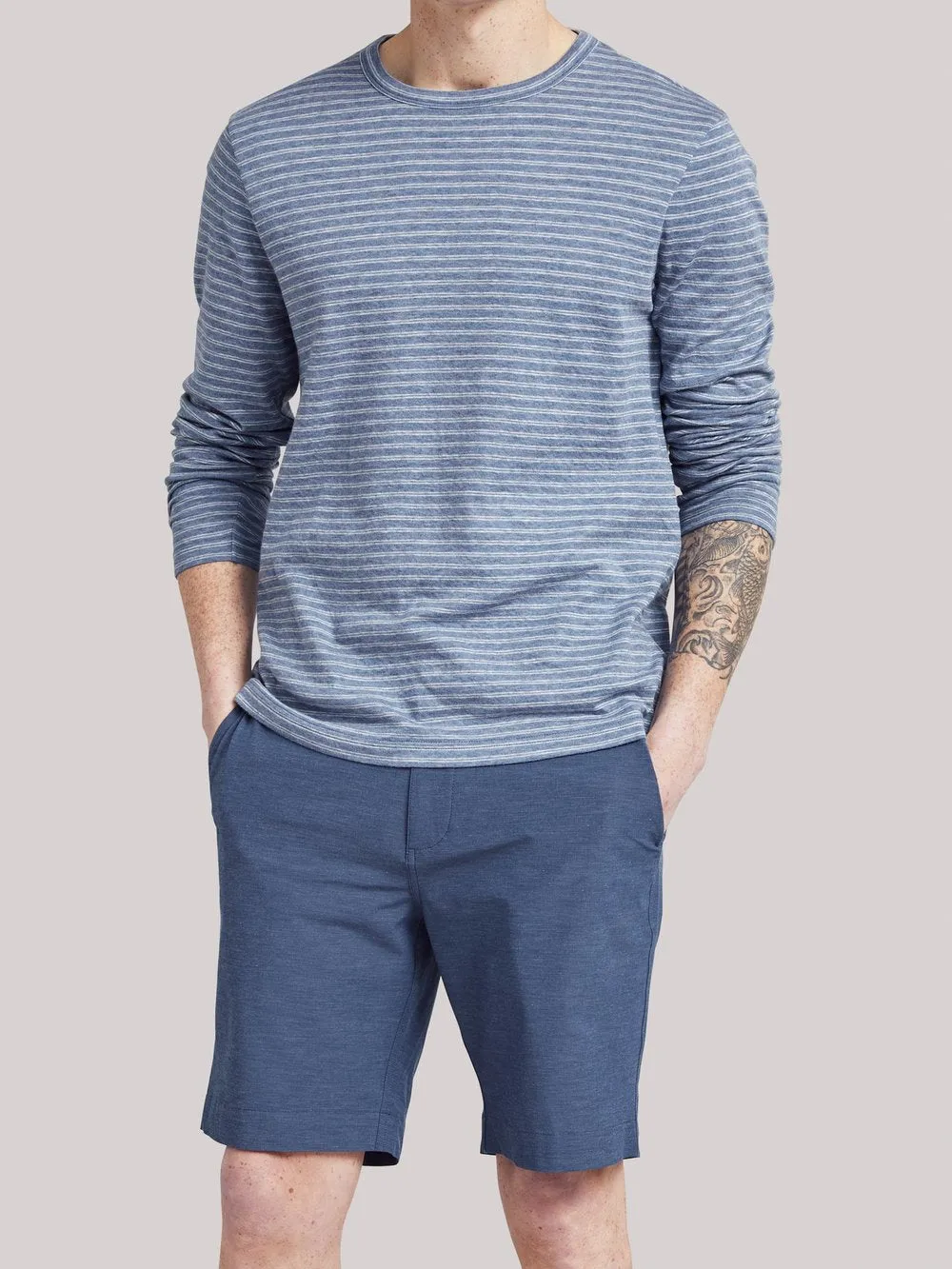 FAHERTY Cloud Long Sleeve Stripe Tee