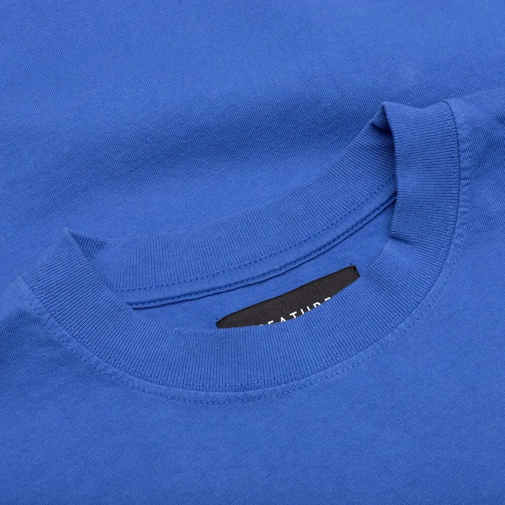 Feature x Wynn Logo Lock Up L/S Tee - Dazzling Blue