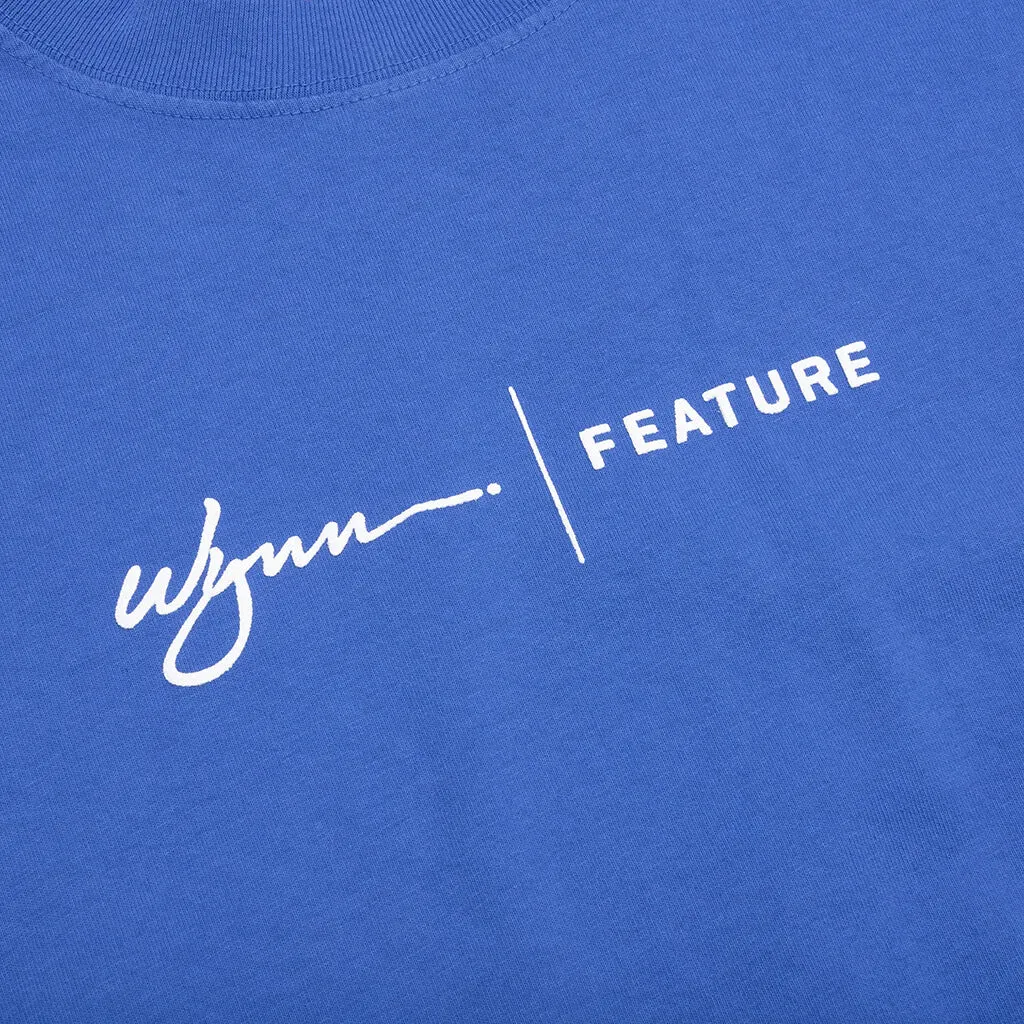 Feature x Wynn Logo Lock Up L/S Tee - Dazzling Blue