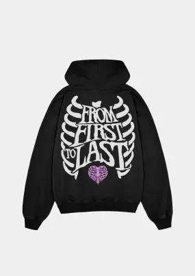 First To Last 480GSM Oversized Hoodie - Black