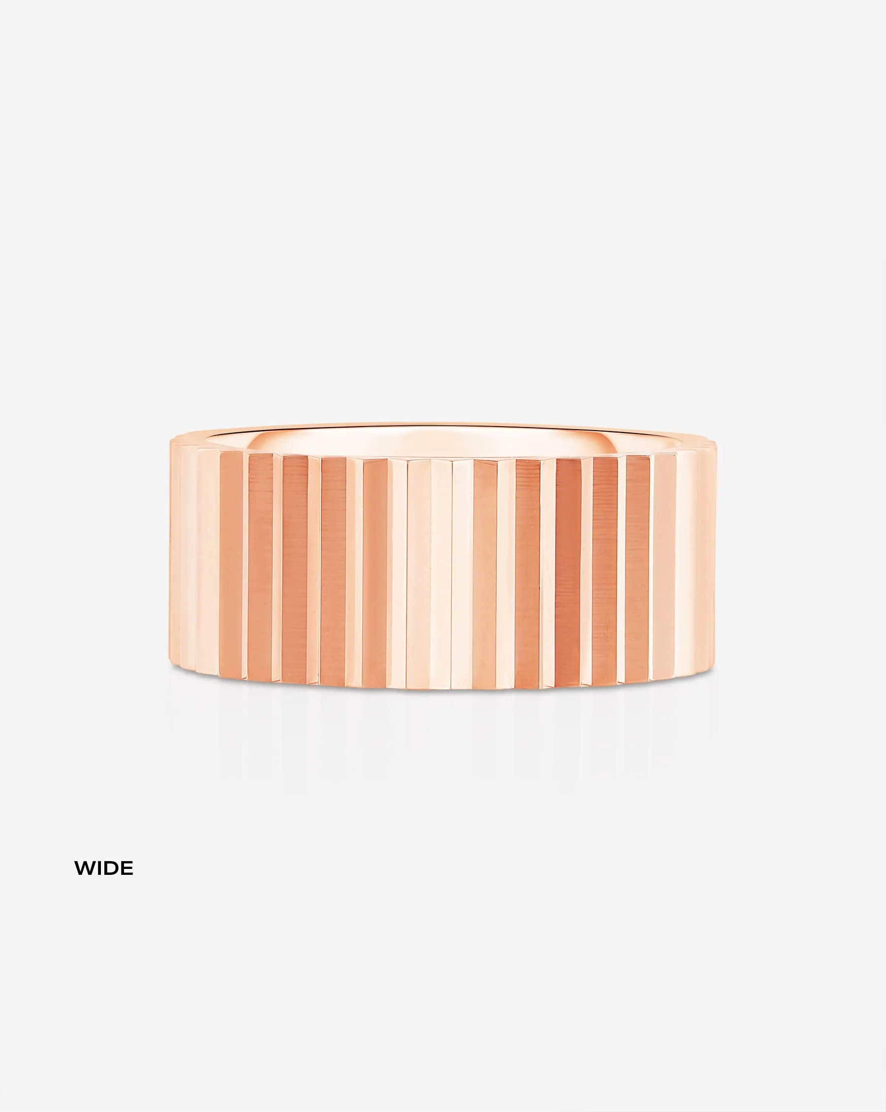 Fluted Gold Stackable Ring