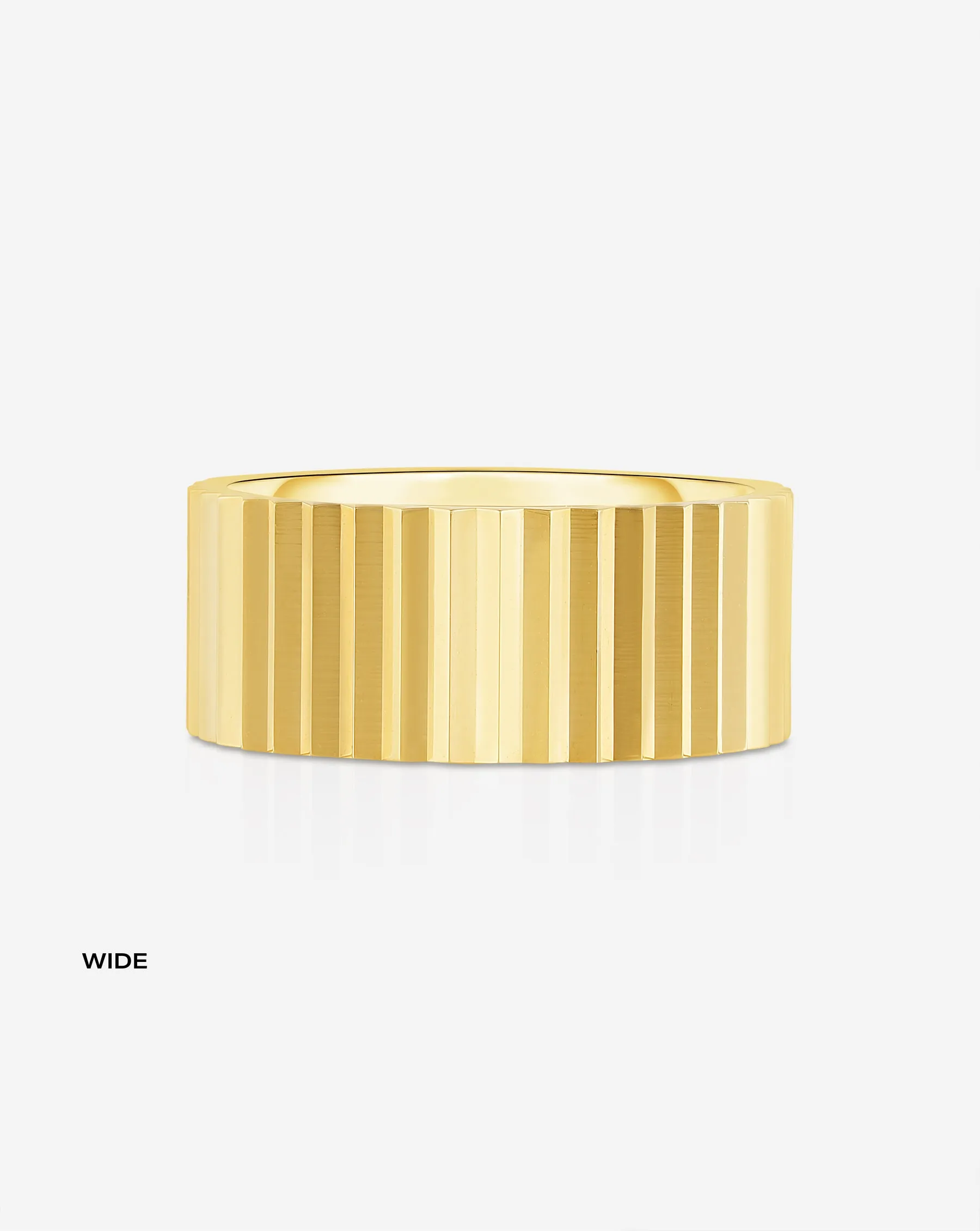 Fluted Gold Stackable Ring