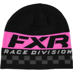 FXR Race Division Beanie Black/Electric Pink