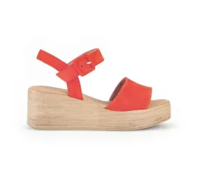 GABOR SUEDE PLATFORM SANDAL 44.531.13