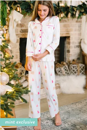 Girls: Staying In Gingerbread L/S Pajama Set