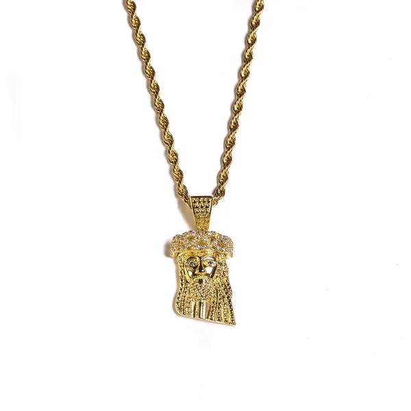 Golden Gilt Mini Jesus Necklace (2023)