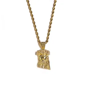 Golden Gilt Mini Jesus Necklace (2023)