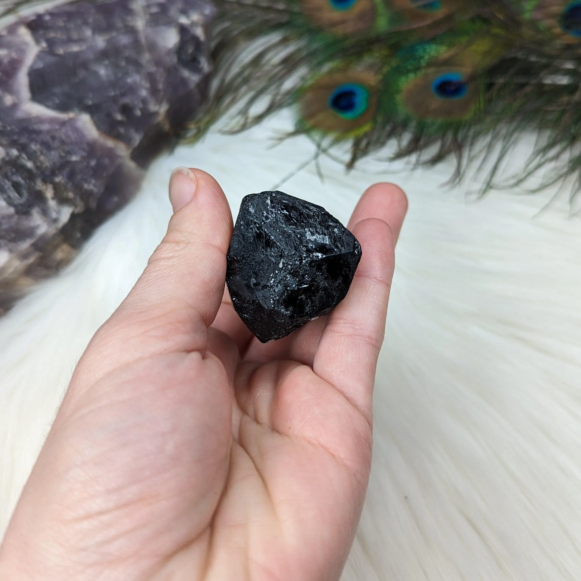 Gorgeous Black Tourmaline AA Gemmy Crystal Specimen