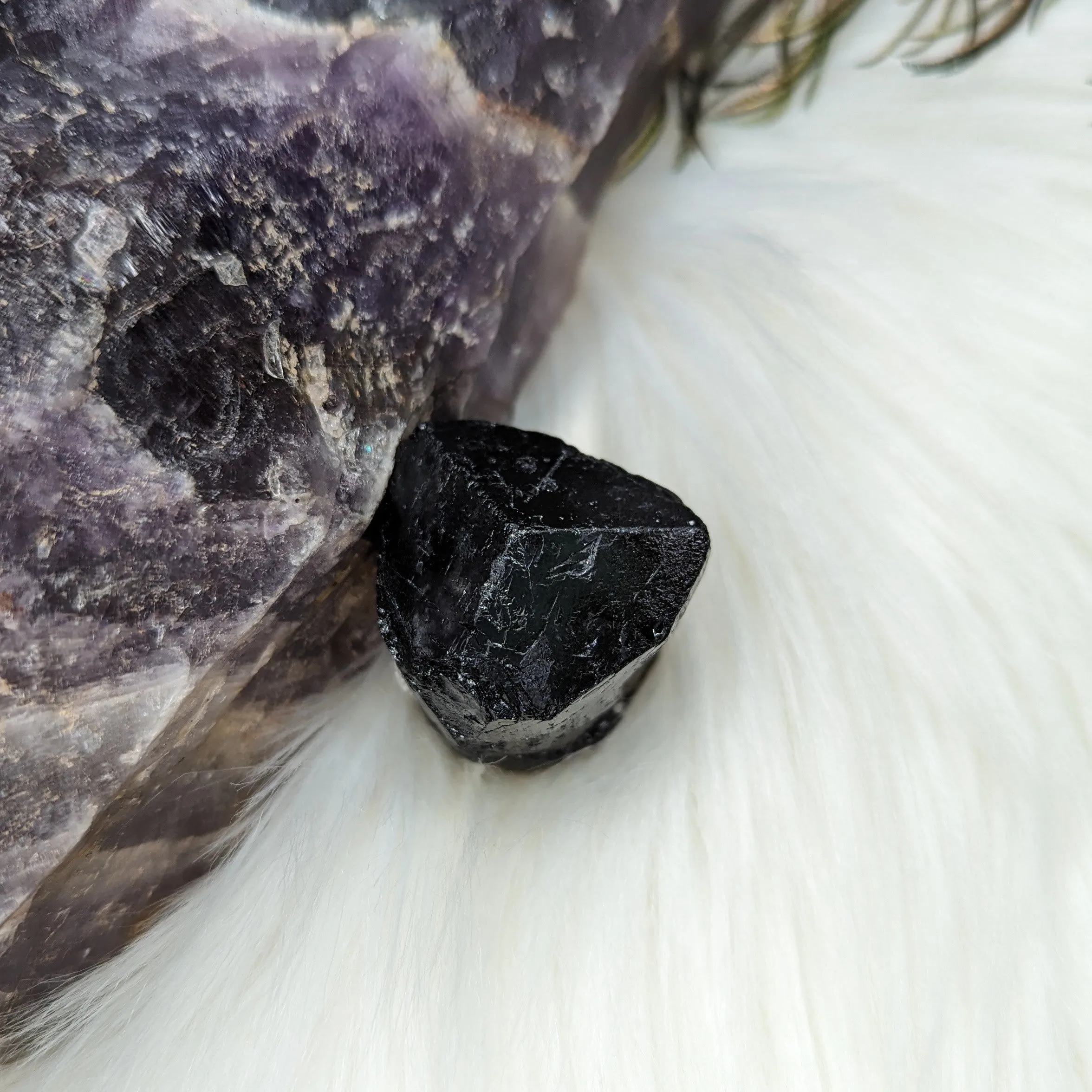 Gorgeous Black Tourmaline AA Gemmy Crystal Specimen