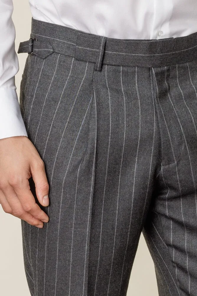 Greyson 11 Suit - Dark Grey Chalk Stripe