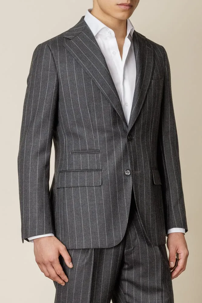 Greyson 11 Suit - Dark Grey Chalk Stripe