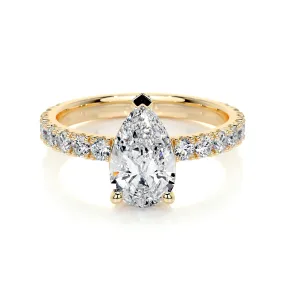 Hailey Lab Grown Diamond Ring -18K Yellow Gold