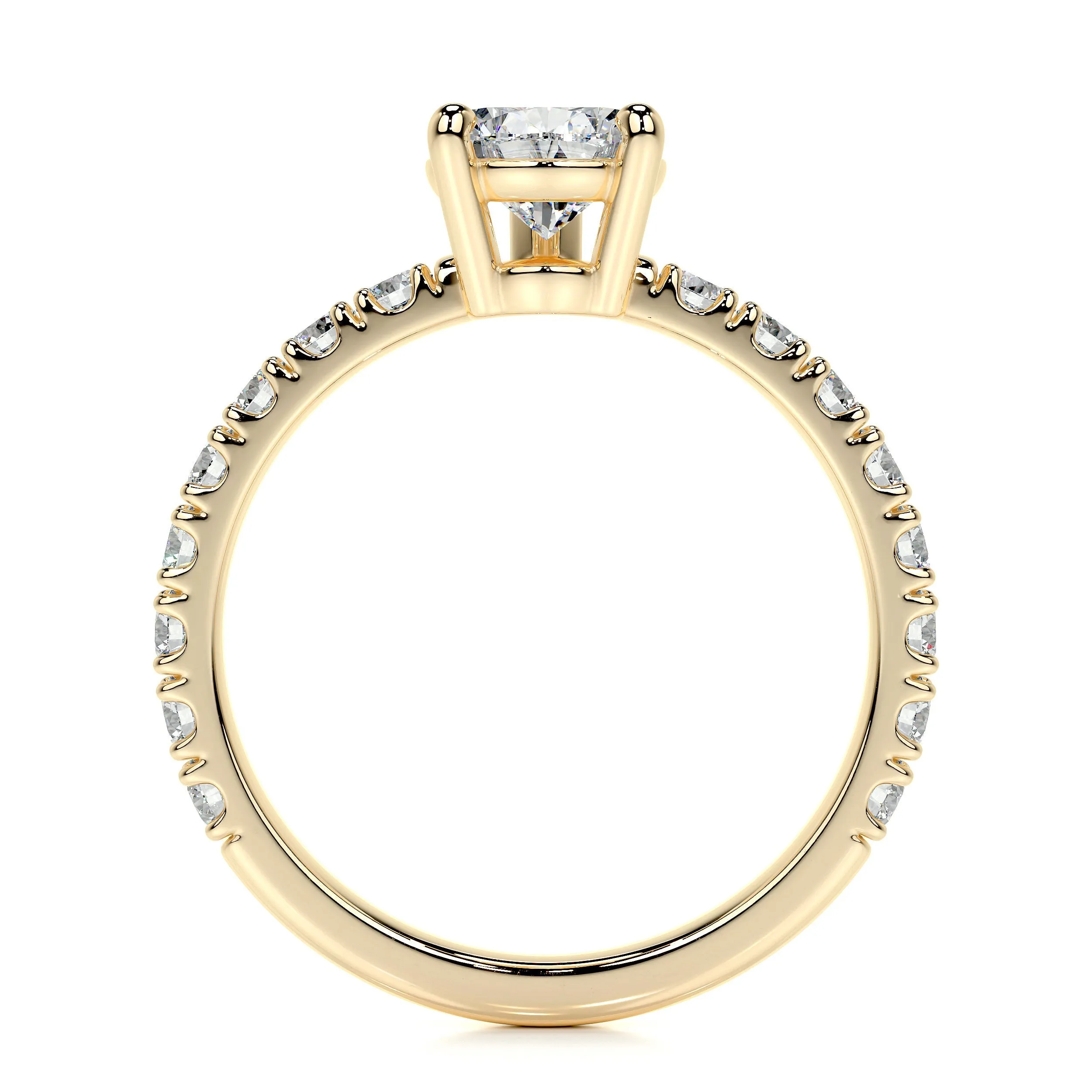 Hailey Lab Grown Diamond Ring -18K Yellow Gold