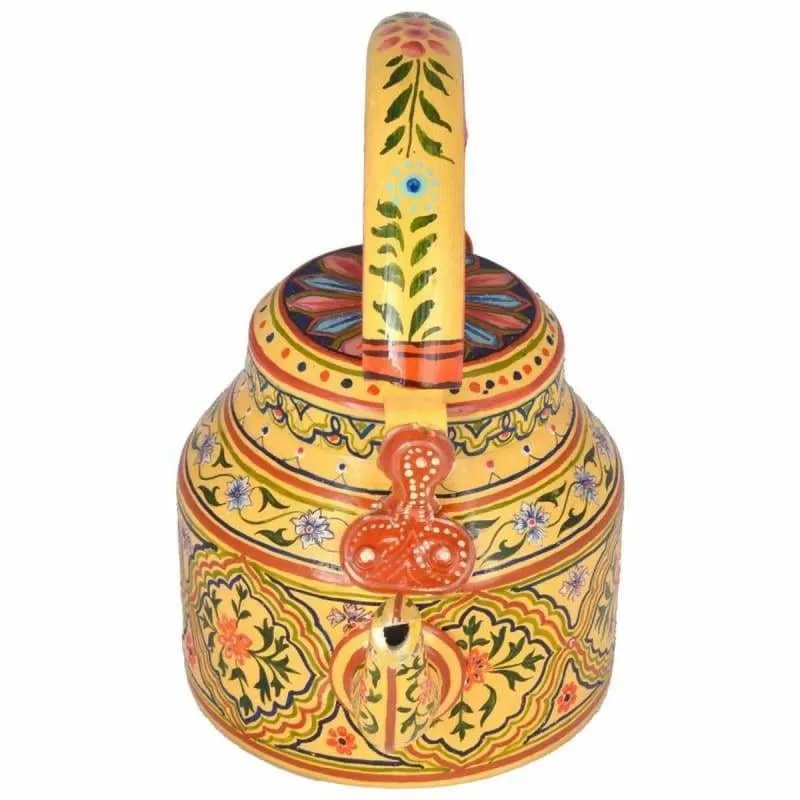 Hand-painted Unique Kaushalam Teapot: Shekhawati