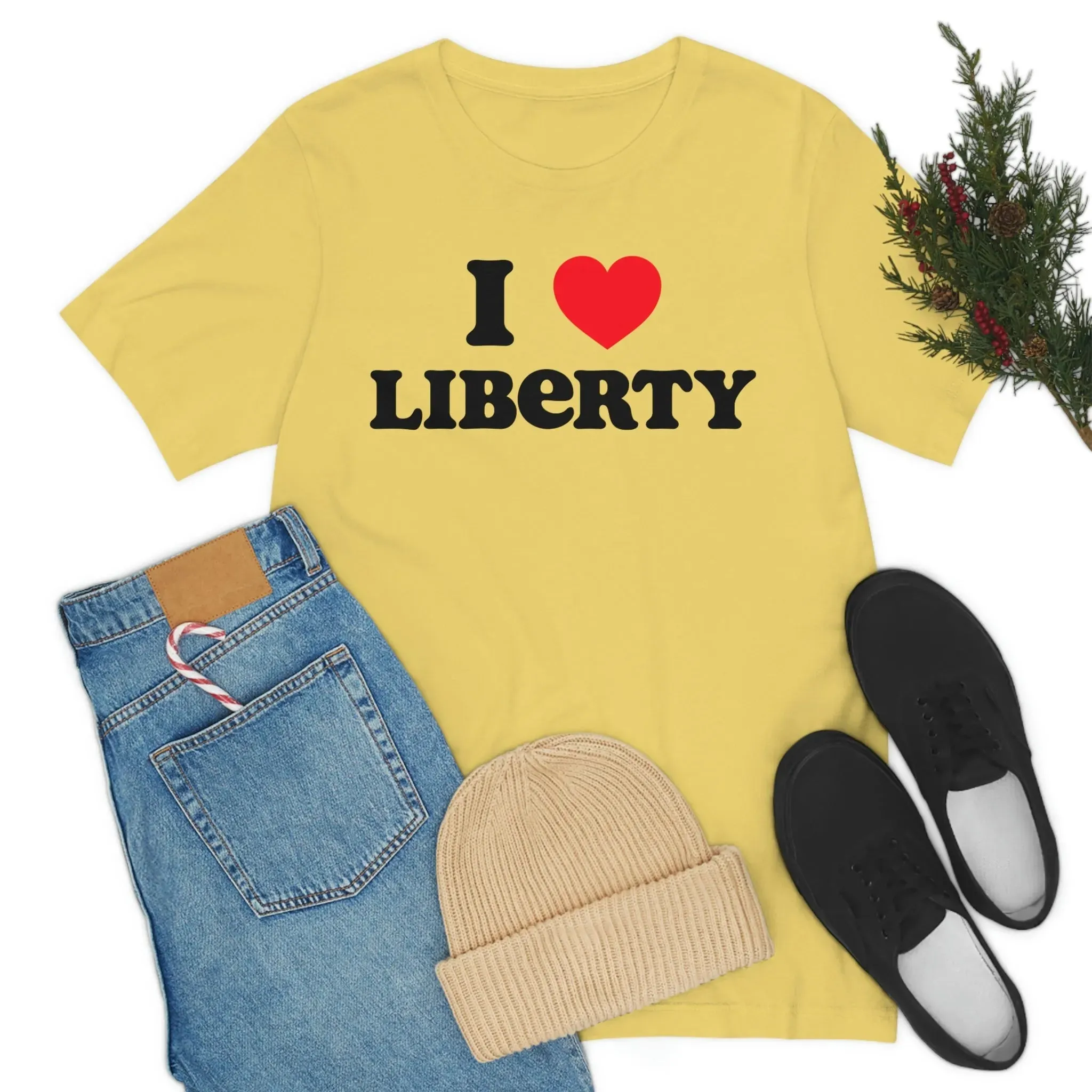 I Heart Liberty Unisex Jersey Short Sleeve Tee