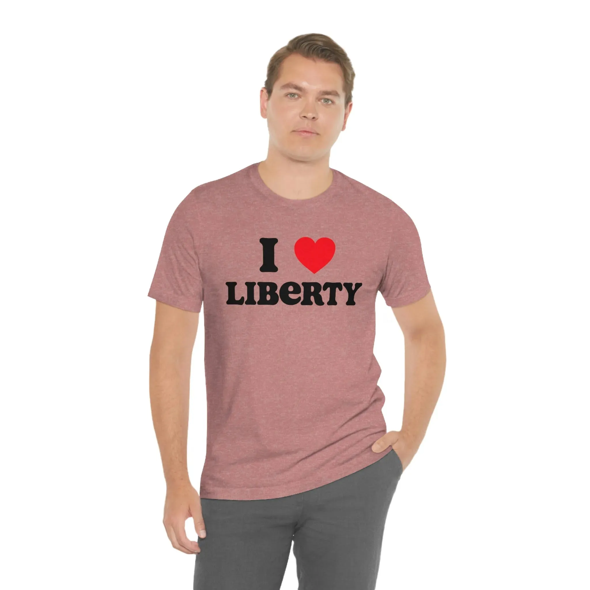 I Heart Liberty Unisex Jersey Short Sleeve Tee