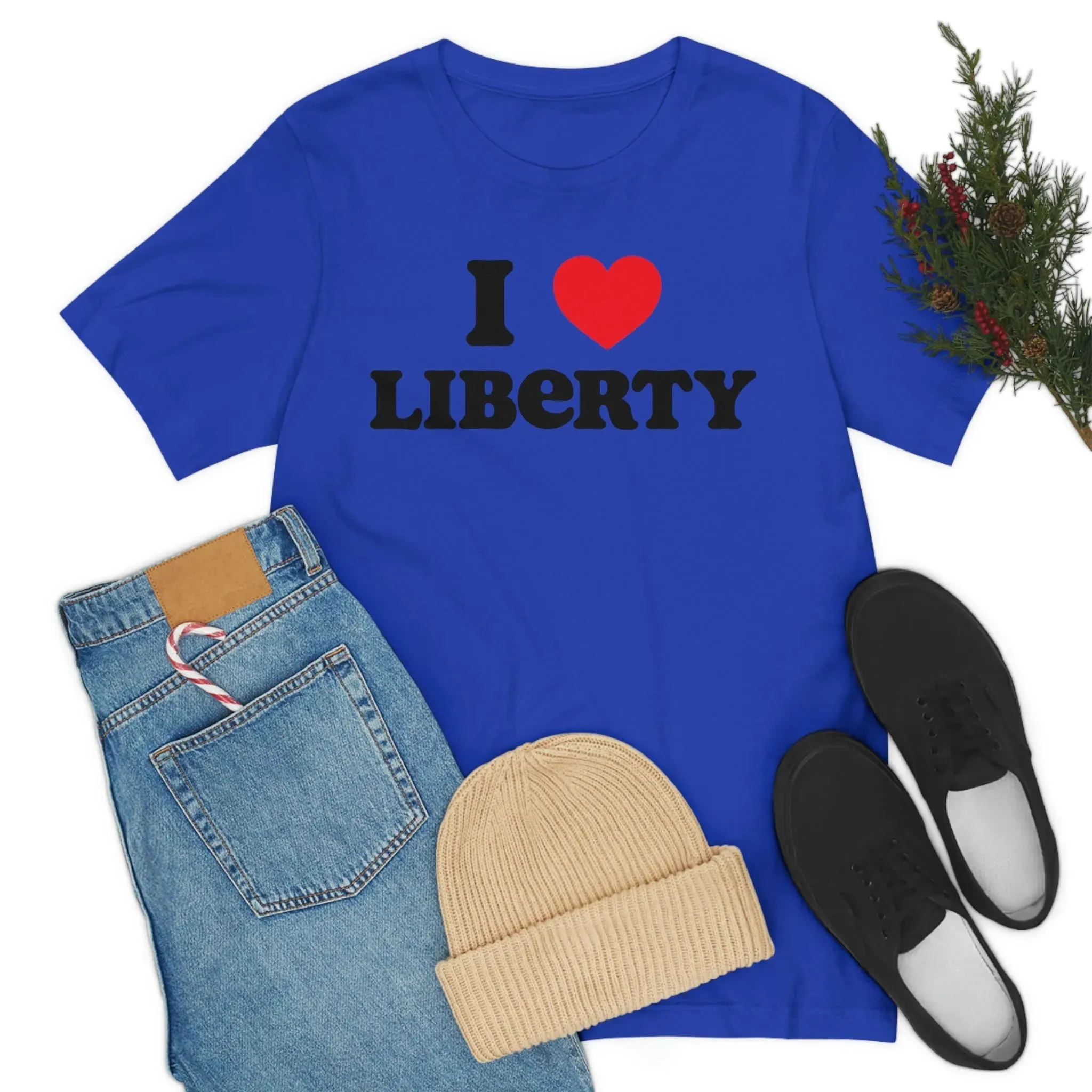 I Heart Liberty Unisex Jersey Short Sleeve Tee