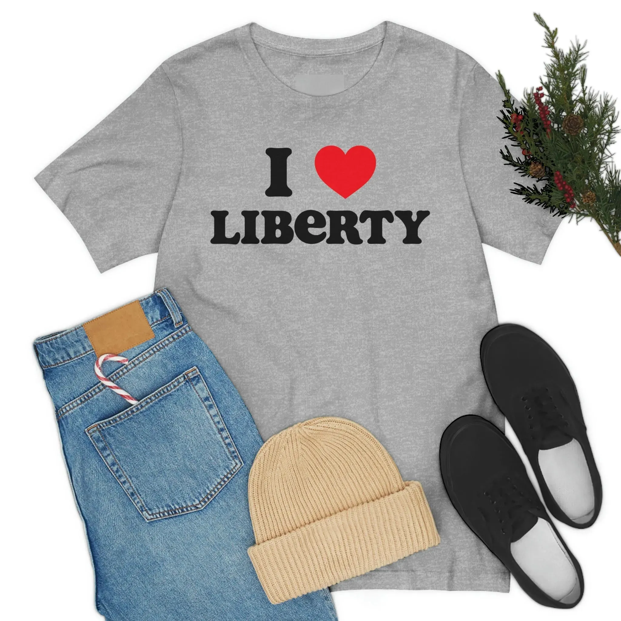 I Heart Liberty Unisex Jersey Short Sleeve Tee