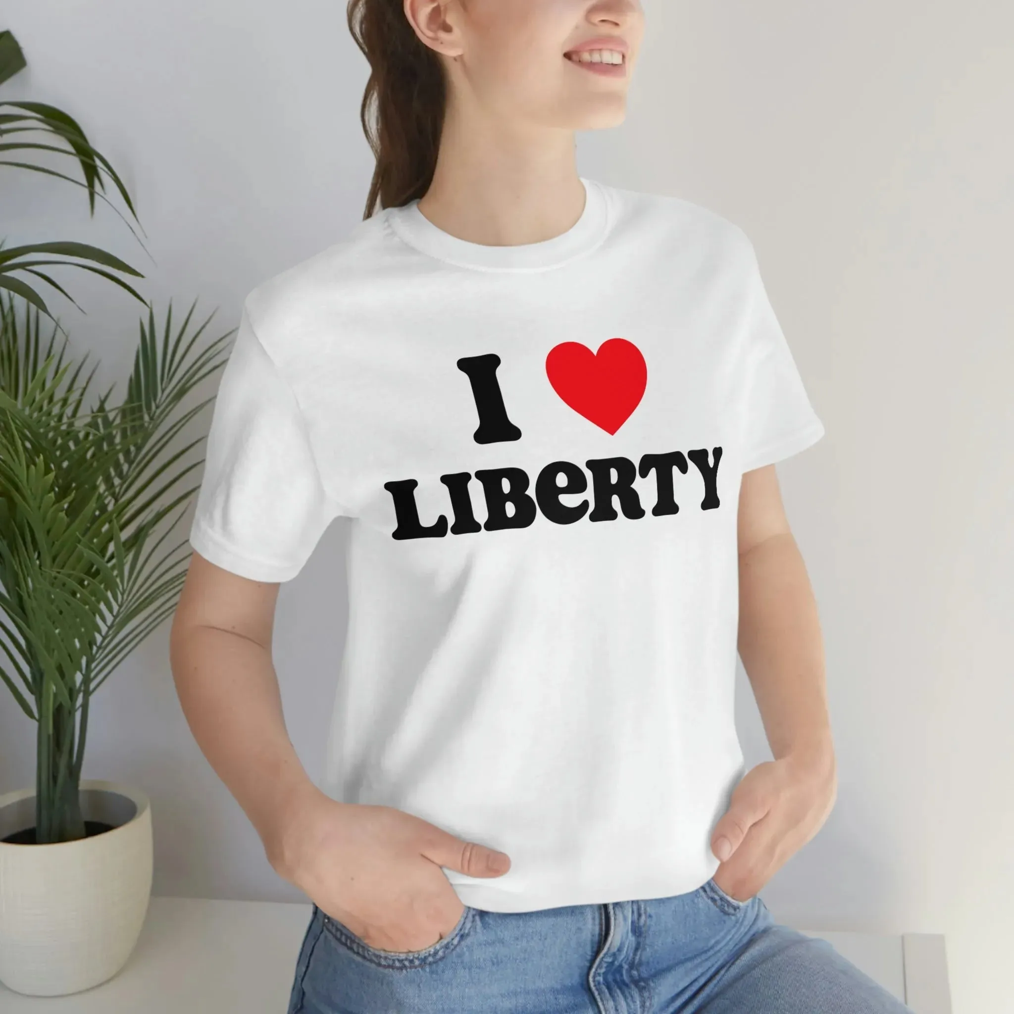 I Heart Liberty Unisex Jersey Short Sleeve Tee