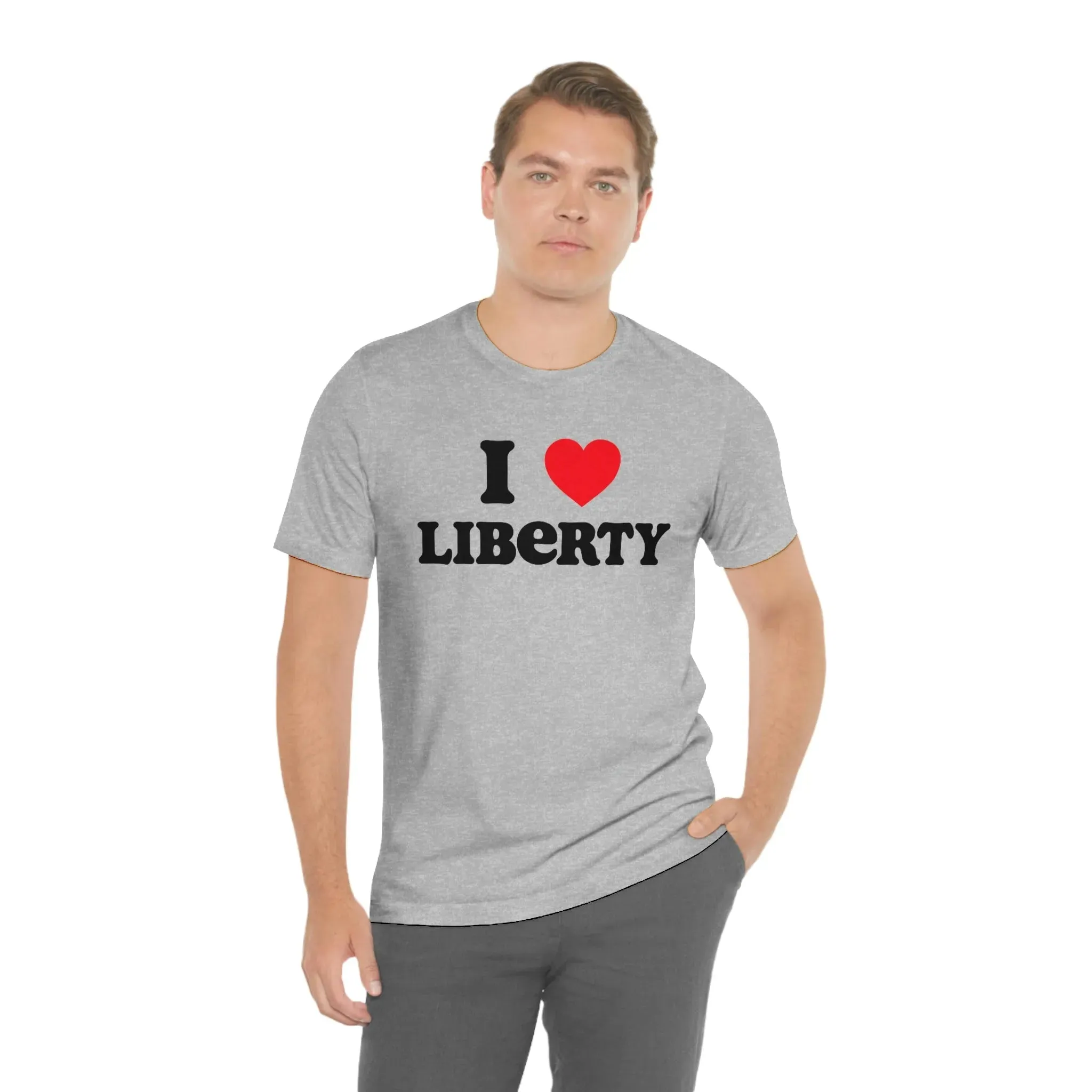 I Heart Liberty Unisex Jersey Short Sleeve Tee