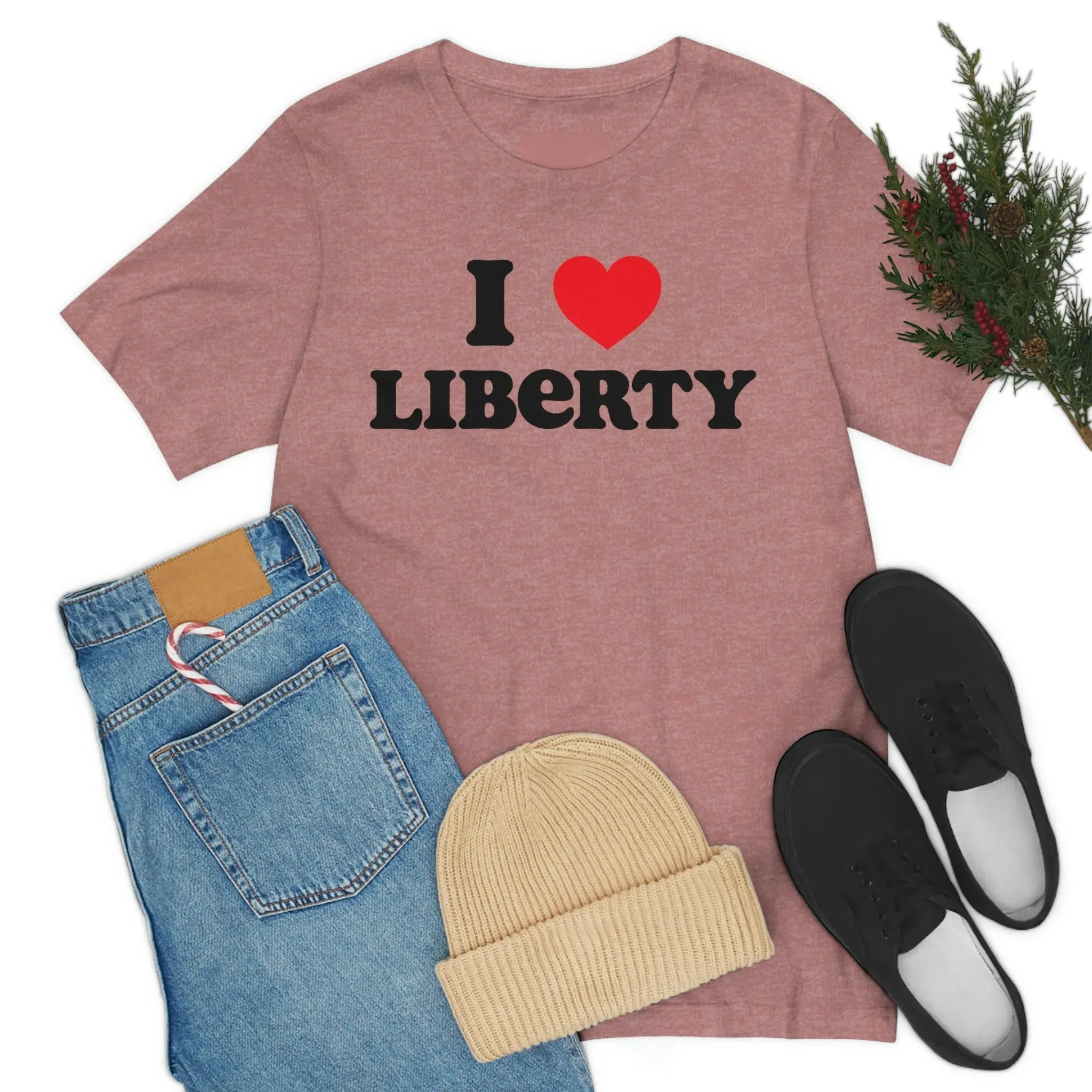 I Heart Liberty Unisex Jersey Short Sleeve Tee