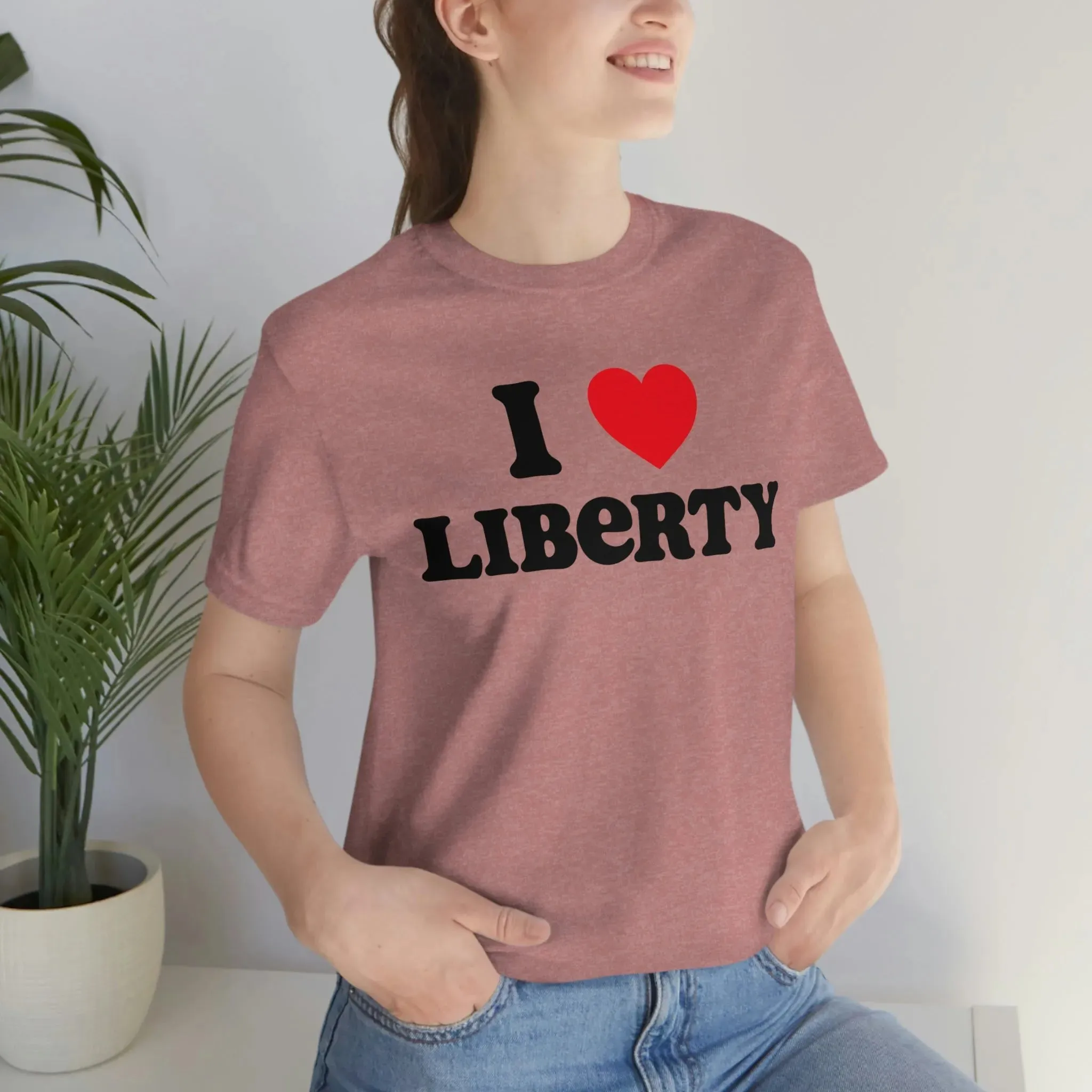 I Heart Liberty Unisex Jersey Short Sleeve Tee