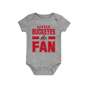 Infant Ohio State Buckeyes Little Fan Onesie