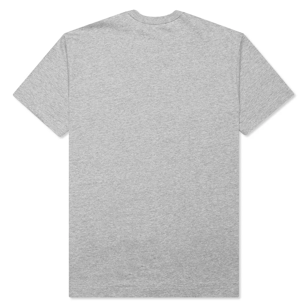 Inverted Text T-Shirt - Grey