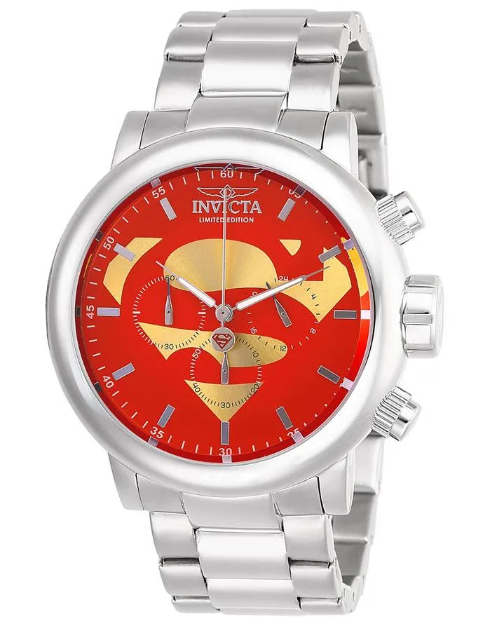 INVICTA DC Comics Limited Edition Mens Chronograph - Stainless - Superman