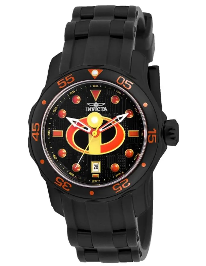 INVICTA Disney Limited Edition Womens Watch - All Black -The Incredibles