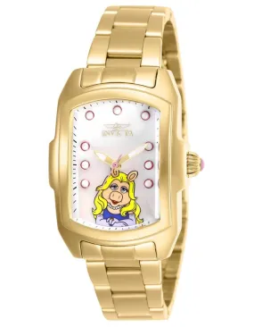 Invicta Disney Limited Edition Womens Watch - Miss Piggy - Gold-Tone - MOP