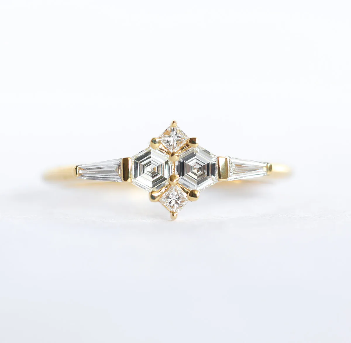 Ivy Art Deco Diamond Cluster Ring