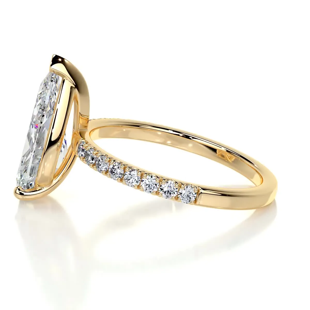 Jenny Lab Grown Diamond Ring -18K Yellow Gold