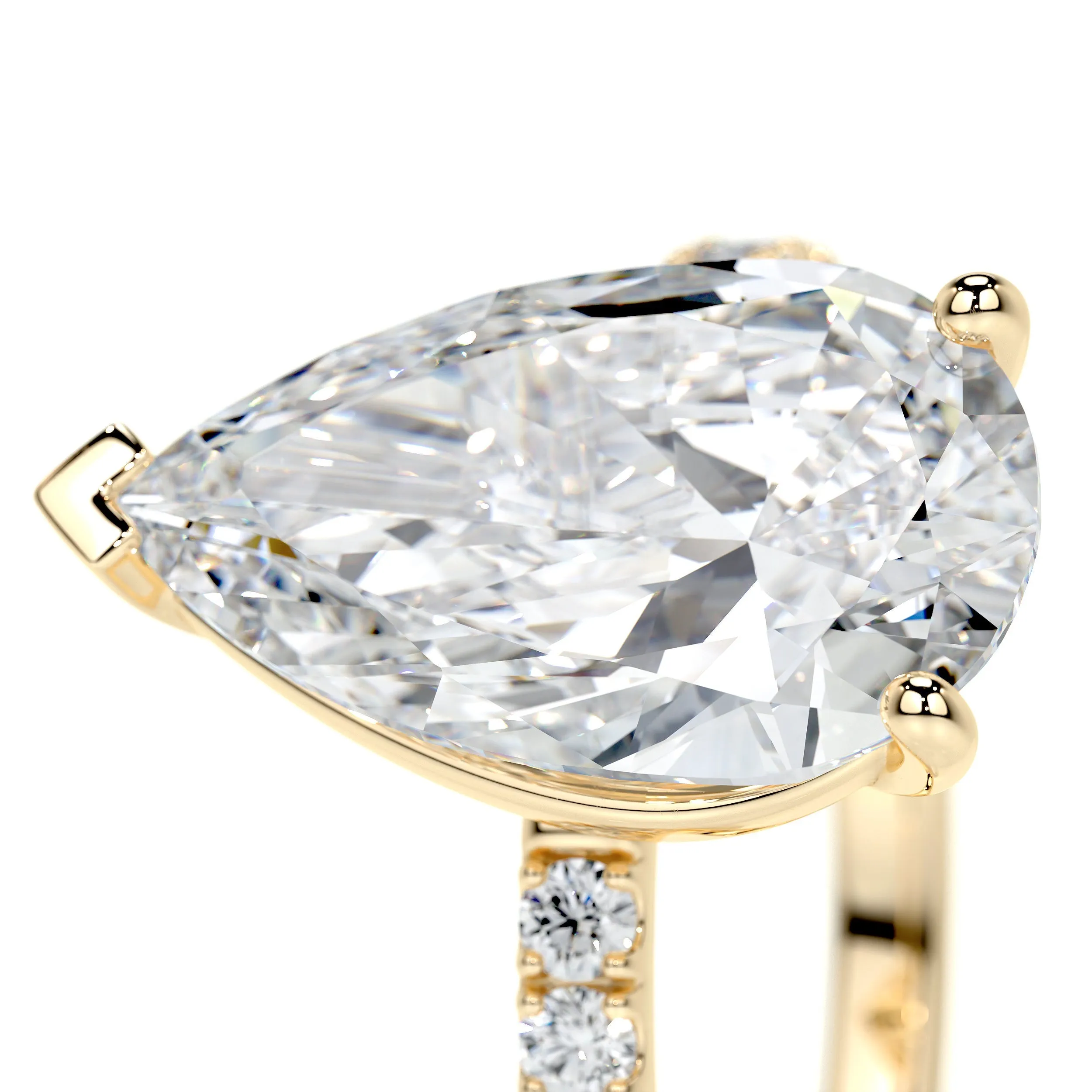 Jenny Lab Grown Diamond Ring -18K Yellow Gold