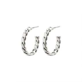 Kalila Silver Plated Twirl Hoops