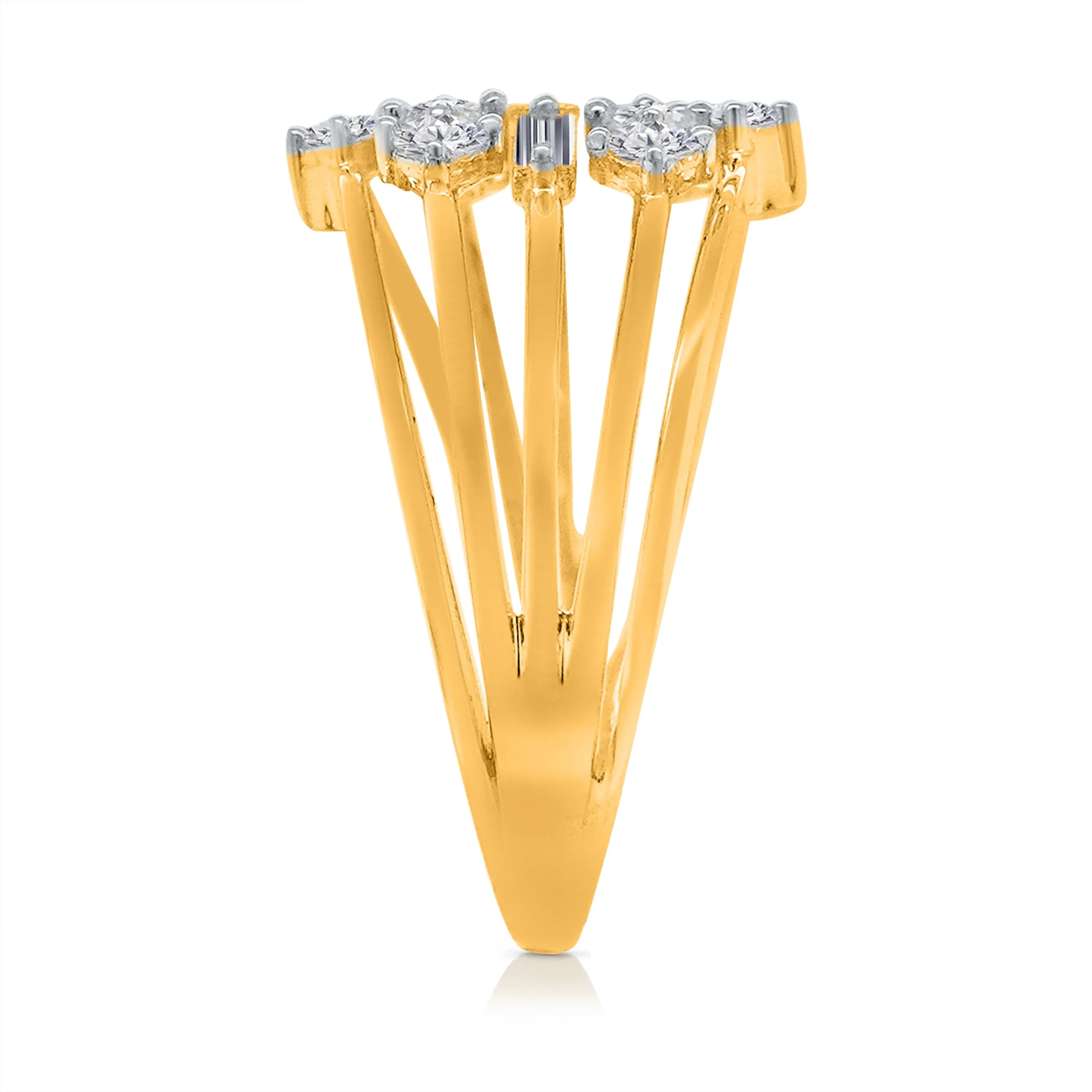 Kallati Eternal Diamond Ring in 14K Yellow Gold