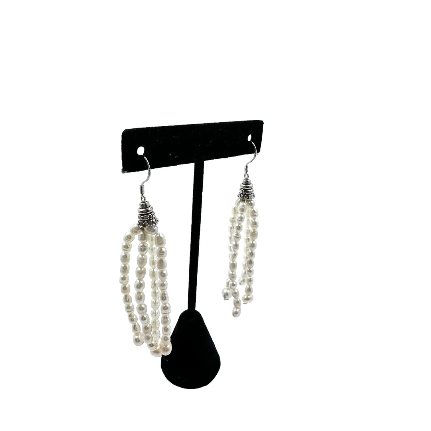 Karla Pearl Tassel Drop Earrings