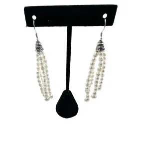 Karla Pearl Tassel Drop Earrings