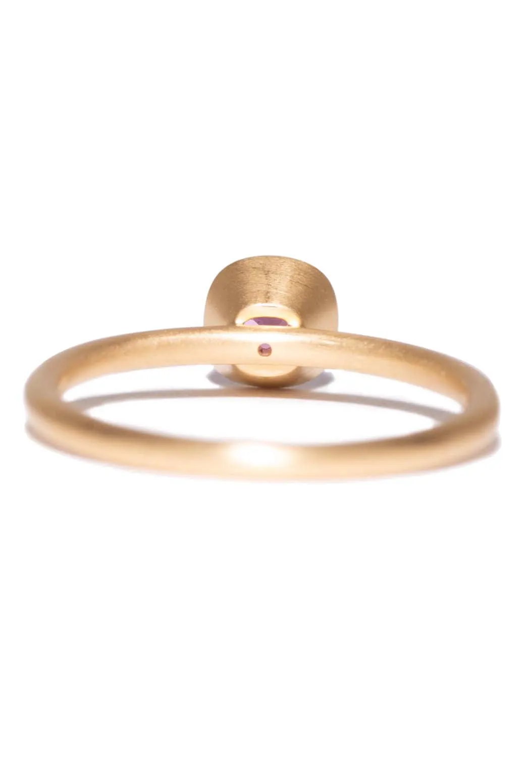 Kimberly Collins Round Pink Sapphire Yellow Gold Ring