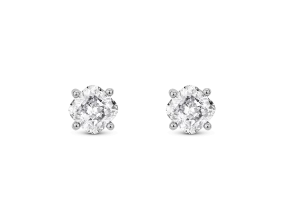 Lab-Grown Diamond 1ct. tw. Cushion Cut 14k Gold Studs | White