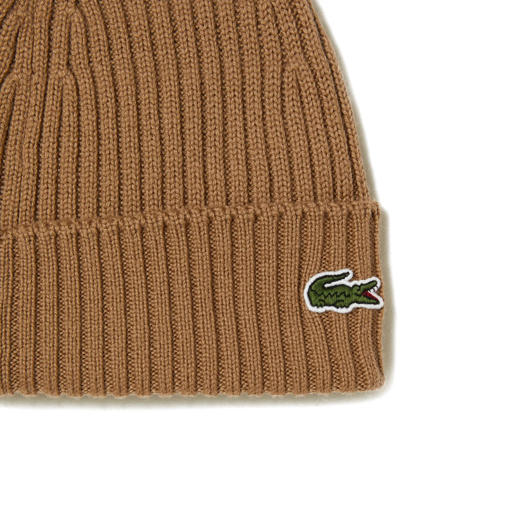 Lacoste RB0001 Knitted Wool Beanie - Leafy